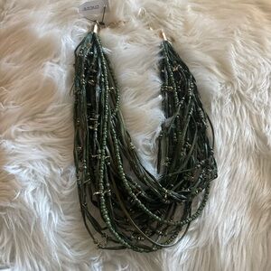 Chico's Olive Multi-Strand Necklace